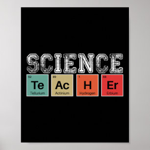 Teacher Periodic Table Back To School Teachers Poster