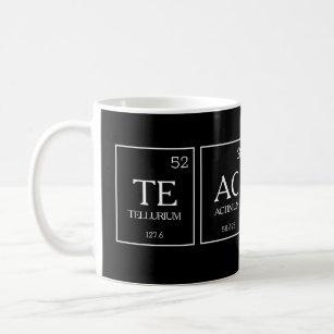 Teacher periodic table elements chemistry coffee mug