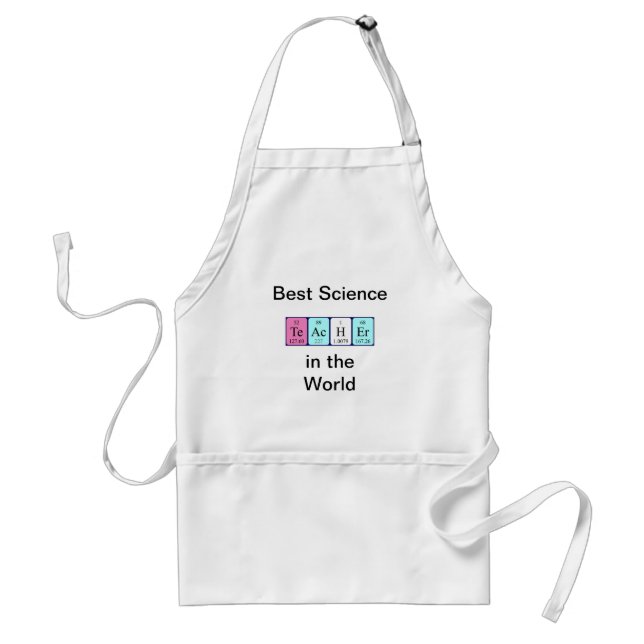Teacher periodic table name apron (Front)