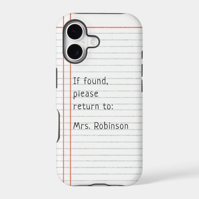 Teacher Personalized Name (Back)