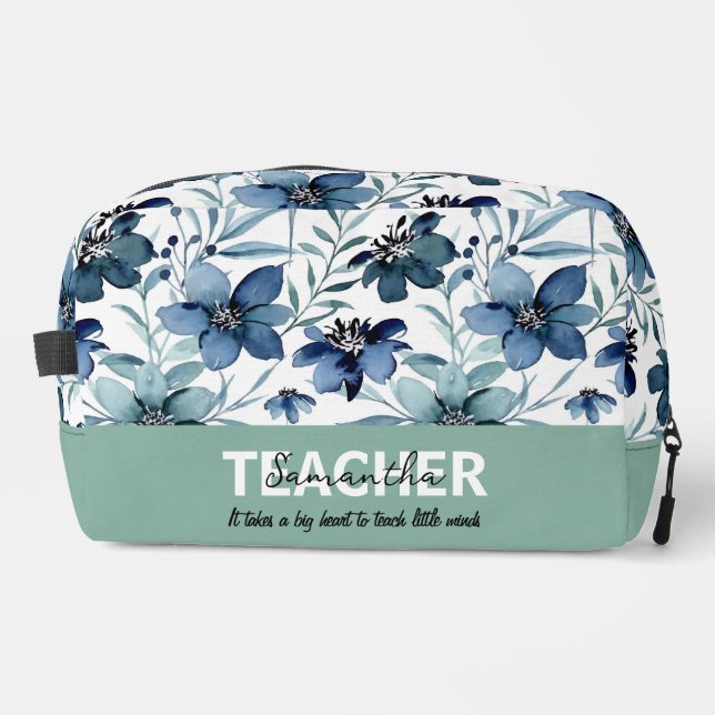 Teacher Personalized Name Phrase Accessory Case Dopp Kit (Front)