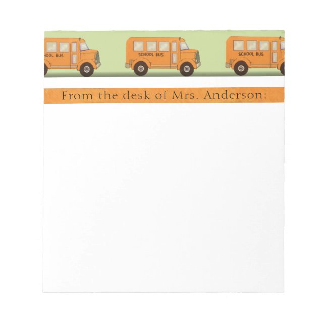 Teacher Personalized Notepad (Front)