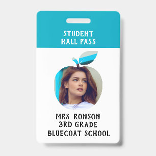 Teacher Photo Apple School  or student pass Badge