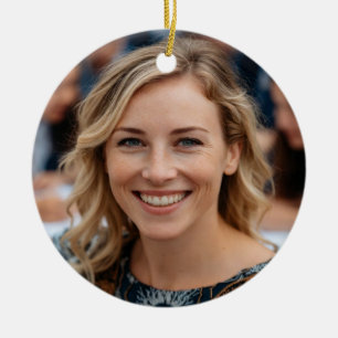 Teacher Photo Customize Personalize Ceramic Ornament