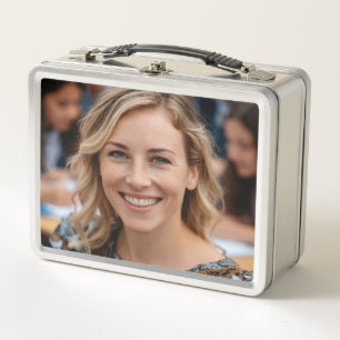 Teacher Photo Customize Personalize Metal Lunch Box