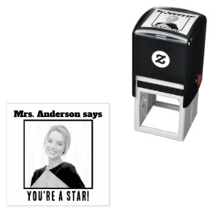 Teacher Photo Personalized You're a Star Self-inking Stamp