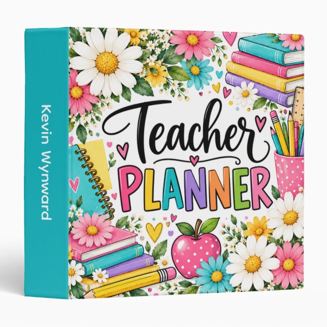 Teacher Planner Binder (Front/Spine)