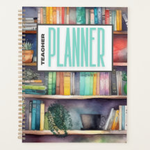 Teacher Planner - Bookshelf