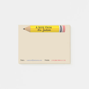Teacher Post it Note Personalized