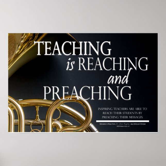 Teacher Posters - Inspirational Teacher (Front)