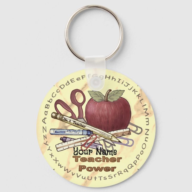 Teacher Power Keychain (Front)