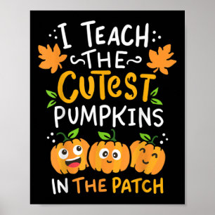 Teacher Pre-K Teacher Kindergarten Halloween Poster