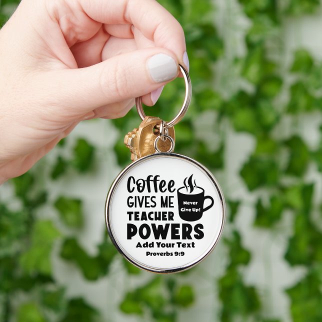 Teacher -Premium Round Keychain (Hand)