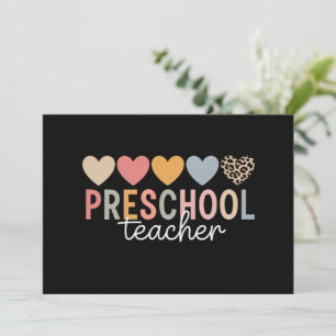 Teacher Preschool Back to School Invitation