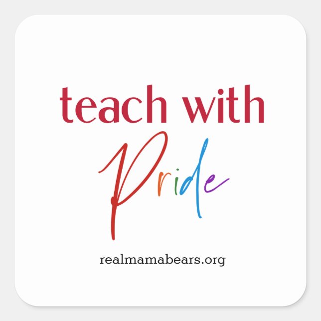 Teacher Pride Sticker (Front)