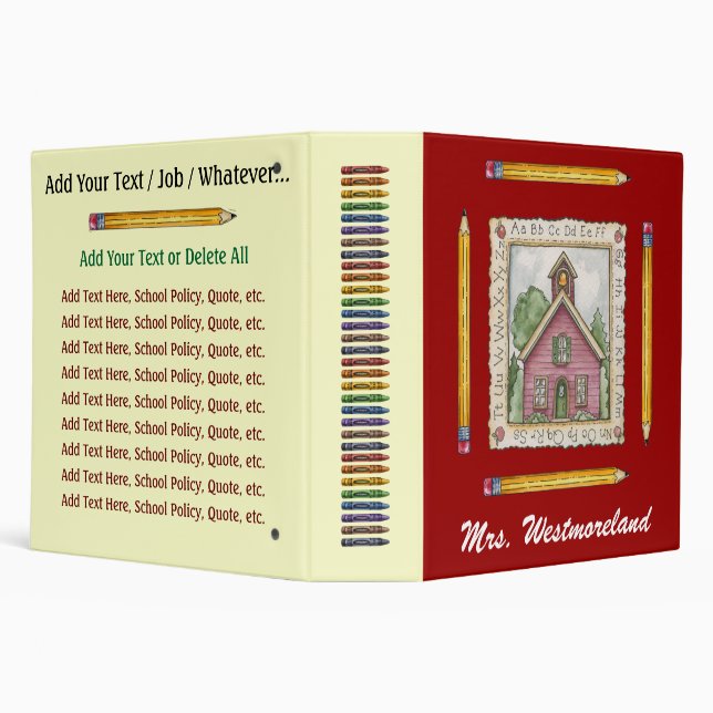 Teacher / Principal School Binder - SRF (Background)