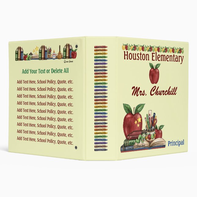 Teacher / Principal School Binder - SRF (Background)