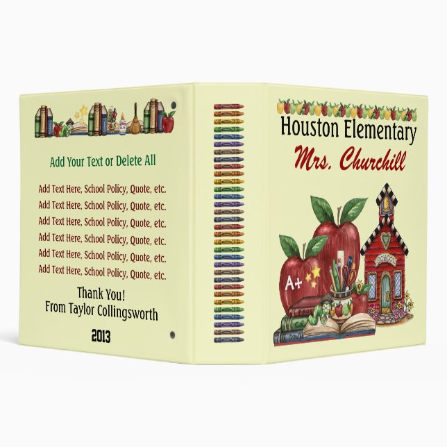 Teacher / Principal School Binder - SRF (Background)