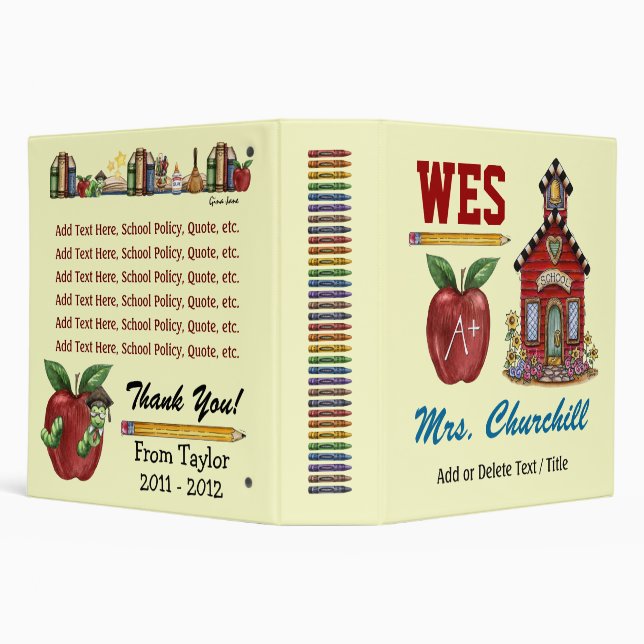 Teacher / Principal School Binder - SRF (Background)