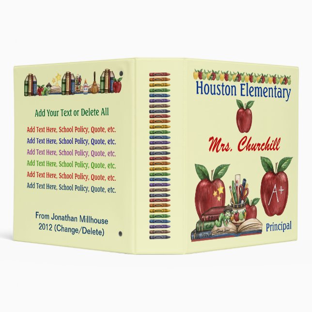 Teacher / Principal School Binder - SRF (Background)