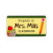 Teacher Property Classroom Label Stickers