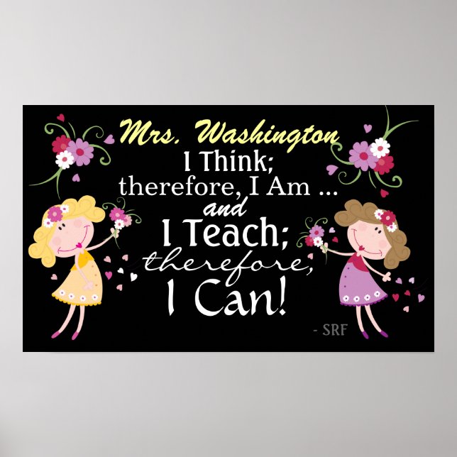 Teacher Quote by SRF - Poster (Front)