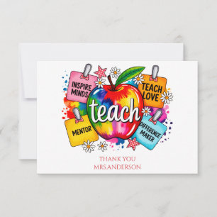 Teacher Quote Thank You Card