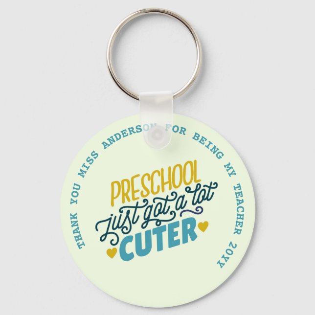 Teacher Quotes Appreciation Retirement Farewell    Keychain (Front)