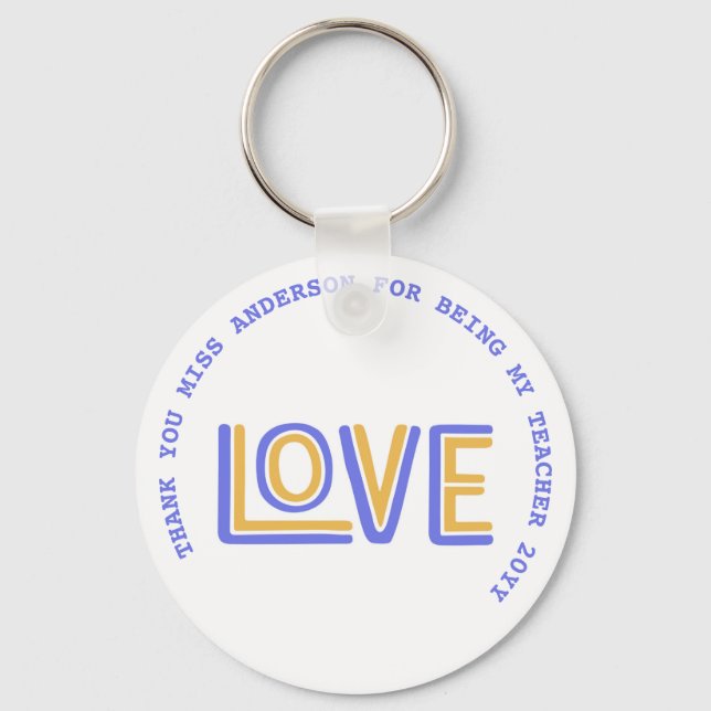 Teacher Quotes Appreciation Retirement Farewell    Keychain (Front)