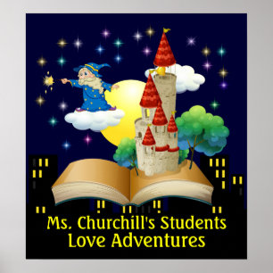 Teacher Reading - Literacy Poster - SRF