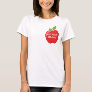 Teacher Red Apple Customize T-Shirt