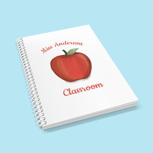 Teacher Red Apple Personalized Classroom Planner