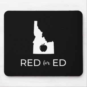 Teacher Red For Ed Idaho Public Education 2  Mouse Pad