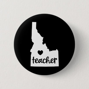 Teacher Red For Ed Idaho Public Education 7 2 Inch Round Button