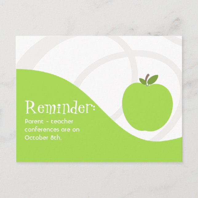 Teacher Reminder Postcard (Front)