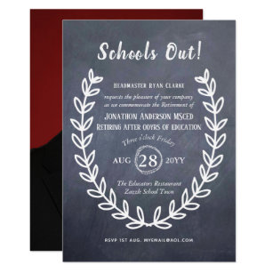 teacher retirement invitations announcements zazzle ca