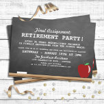 Teacher Retirement Party Invitation<br><div class="desc">Fun teacher retirement party invitations you can customize for your upcoming celebration.</div>