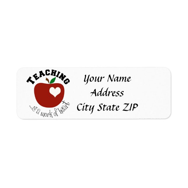 ***TEACHER***'  RETURN ADDRESS LABEL (Front)