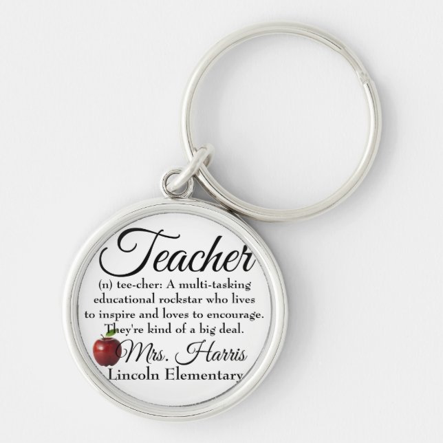 Teacher Rockstar Keychain (Front)