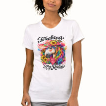 Teacher Rodeo Shirt, Floral Horse Cowgirl Tee