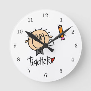 Teacher Round Clock