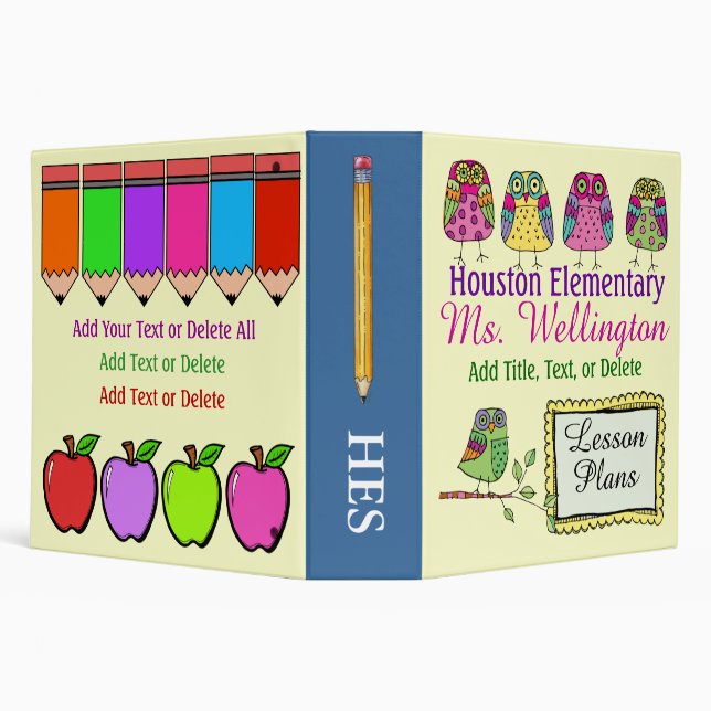 Teacher - School Notebook Binder (Background)