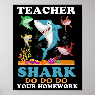 Teacher Shark Do Your Homework  Poster