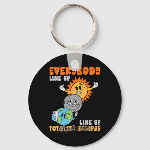 Teacher Solar Eclipse April 8 2024 Funny Cute Eart Keychain