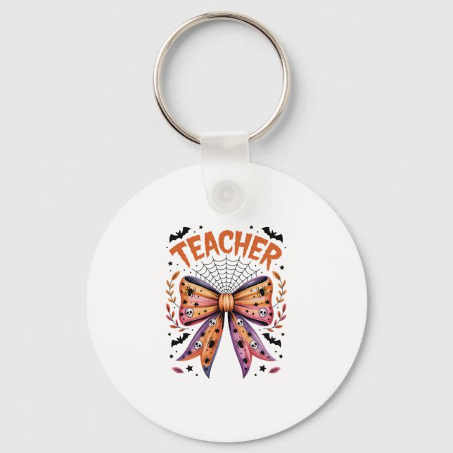 Teacher Spooky Halloween Keychain (Front)