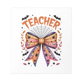 Teacher Spooky Halloween Notepad