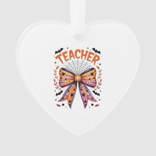 Teacher Spooky Halloween Ornament