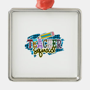 Teacher Squad Metal Ornament