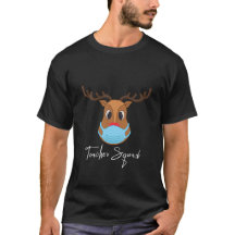 Teacher Squad Reindeer Santa Hat Funny Teacher Pla