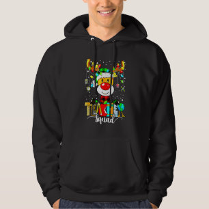 Teacher Squad Reindeer  Teacher Christmas Lights X Hoodie